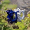 Jarra Peixe Azul Cobalto